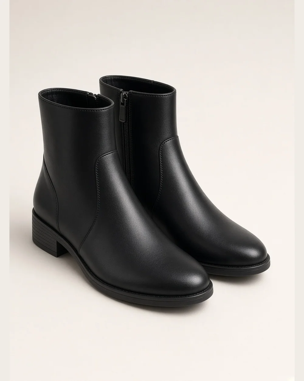 Riverton Zip Boot in Black, Ankle Boots