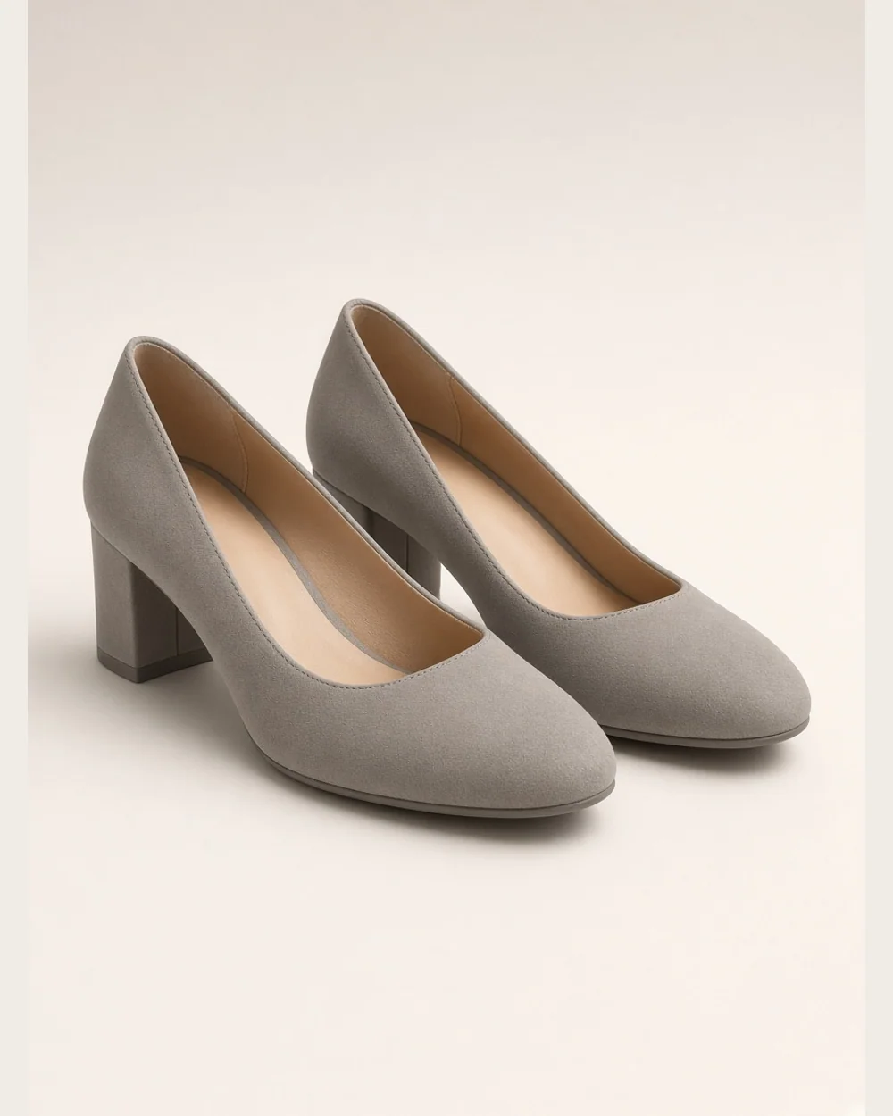 Silverton Soft Pump in Stone, Pumps